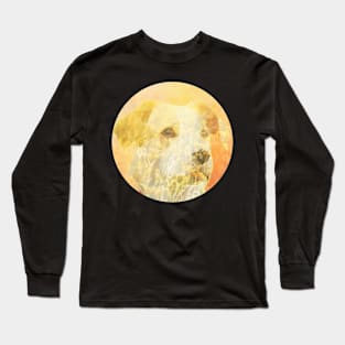 Abstract geometric dog Long Sleeve T-Shirt